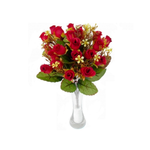 MINI BUQUÊ DE BOTÃO DE ROSA C/21 34CM – H8 FORES