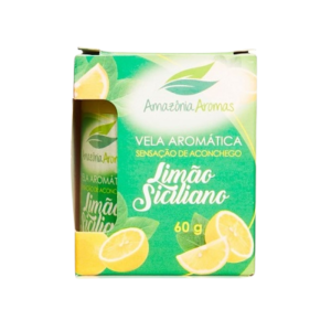 VELA PERFUMADA LIMÃO SICILIANO 60G – AMAZONIA AROMAS