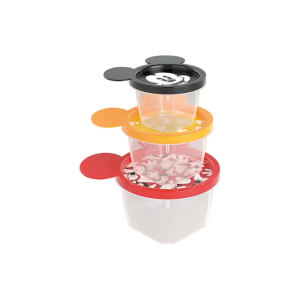 CONJUNTO COM 3 POTES  CONECT RED MICKEY – PLASÚTIL