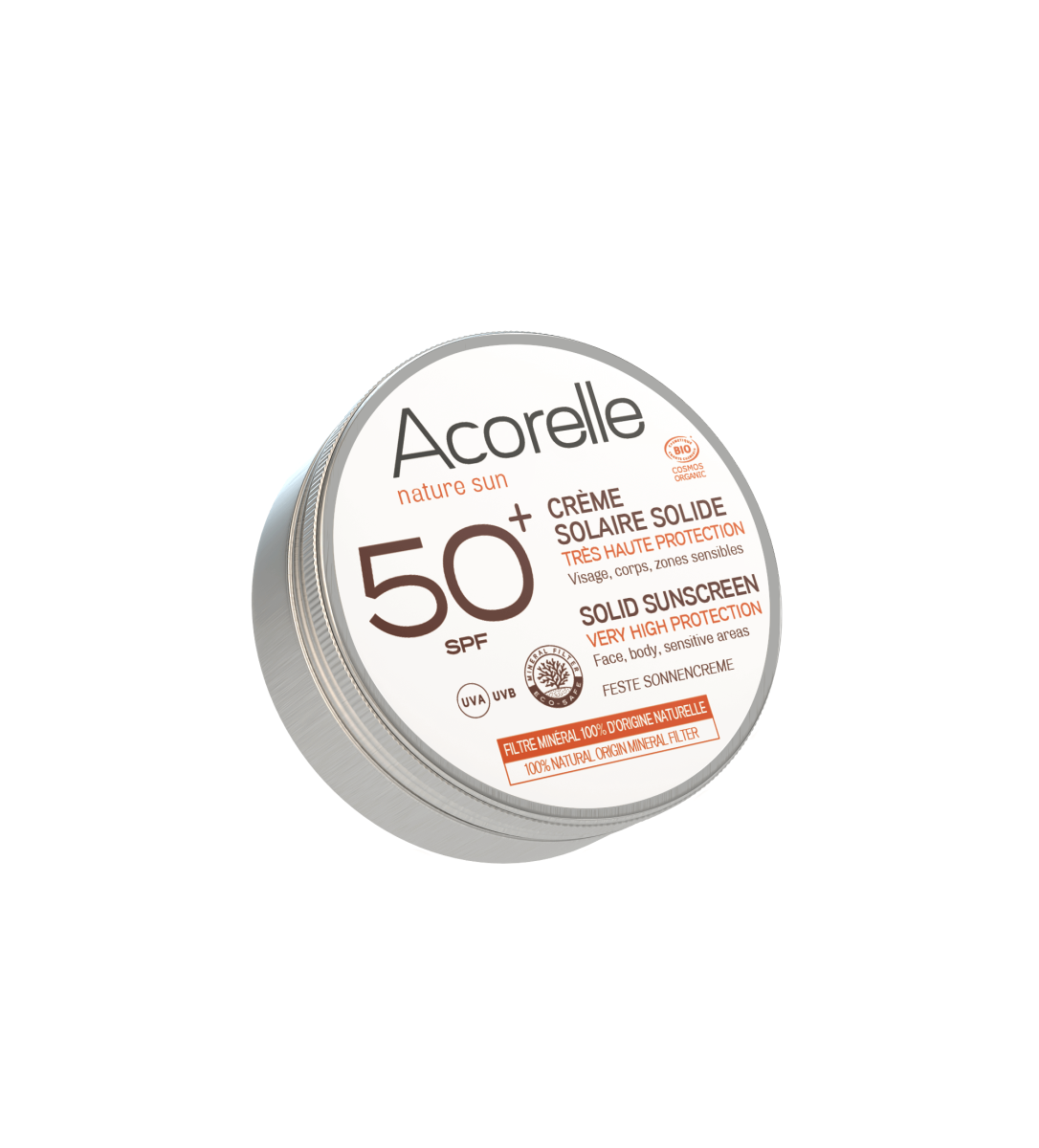 Acorelle – Protetor Solar Sólido para Rosto/Corpo SPF50+