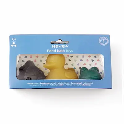 HEVEA – Brinquedos para Banho em Borracha Natural | Pond Set