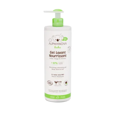 Gel de Limpeza Nutritivo | Peles secas e atópicas – Corpo e Cabelo – 400ml