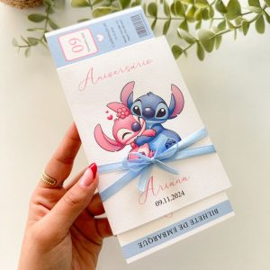 Convite Passaporte Stitch