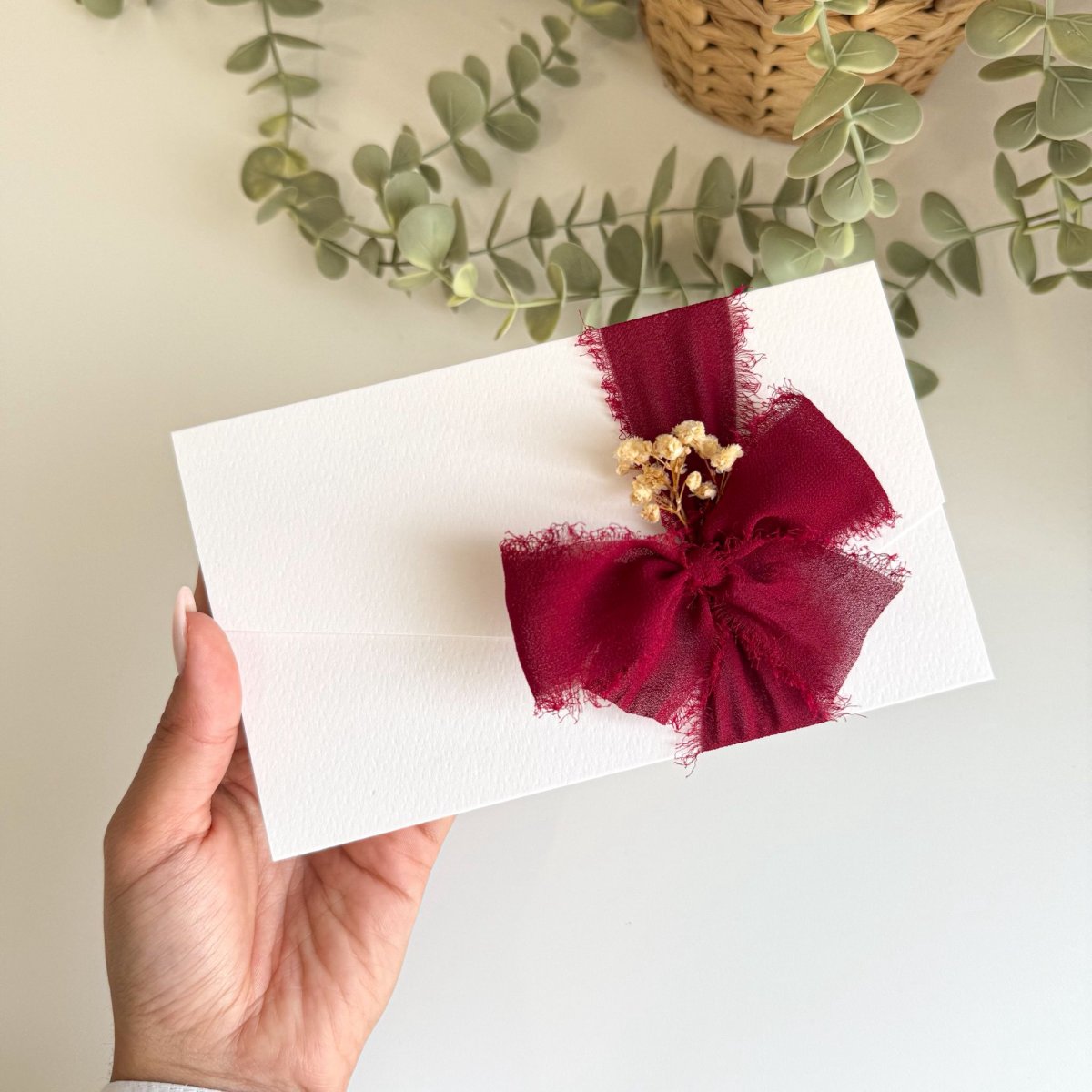 Convite Floral Bordo