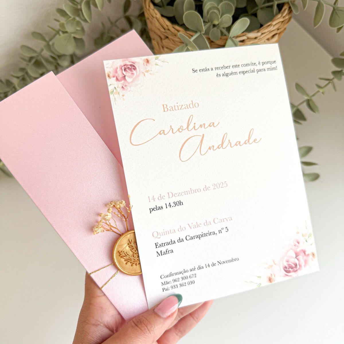 Convite Elegante Floral
