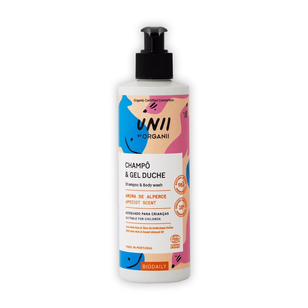 Unii by Organii Champô & Gel de Duche Criança de Alperce BioDaily